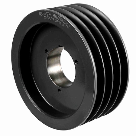 Browning 4 Groove Cast Iron Bushed Bore Multiple Sheave, 4B5V74 4B5V74